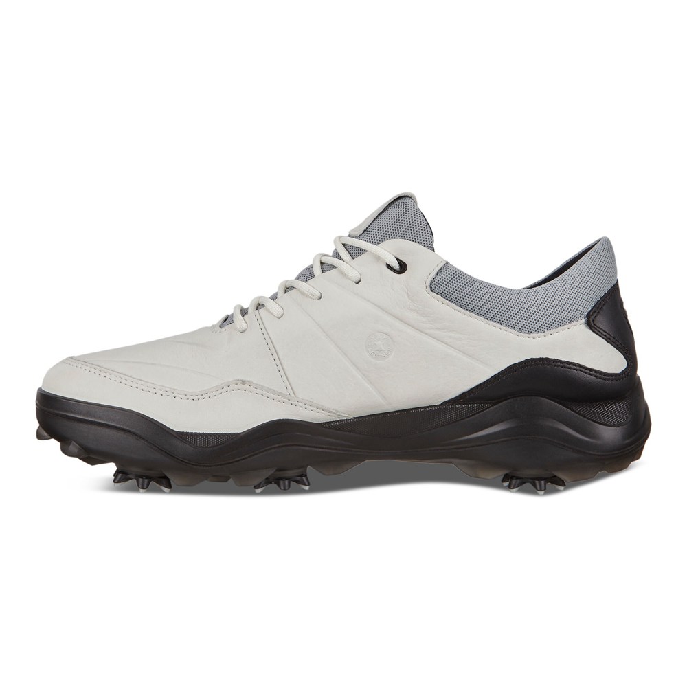 Zapatos De Golf Hombre - ECCO Cleated Strike - Blancos/Negros - JHR146320